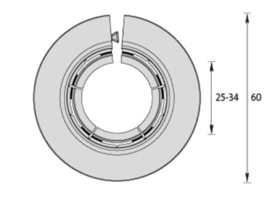 Изображение товара Обвод универсальный для труб (Идеал) Белый d25-34мм  в Миди Лтд