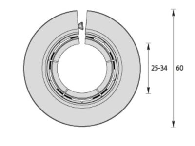 Изображение товара Обвод универсальный для труб (Идеал) Белый d25-34мм  в Миди Лтд