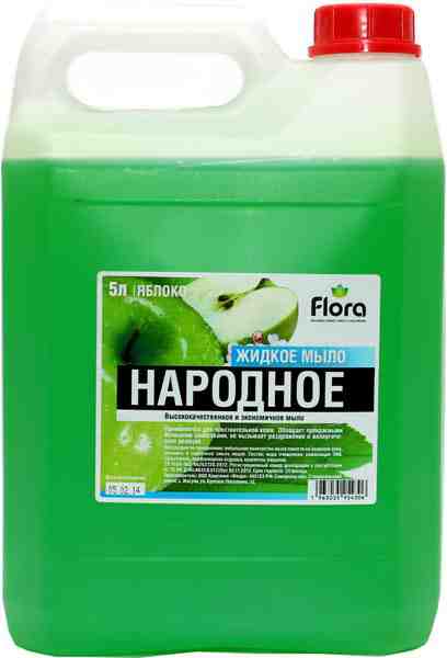 Изображение товара Жидкое мыло Народное "Яблоко" 5л (161547) в Миди Лтд