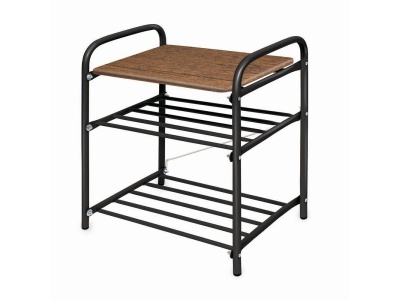 Изображение товара Банкетка для обуви NIKA 2 полки Дуб антик фристайл в Миди Лтд