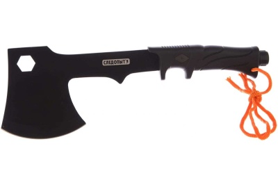 Изображение товара Топор туристический СЛЕДОПЫТ 310х105х23мм 304гр в чехле в Миди Лтд