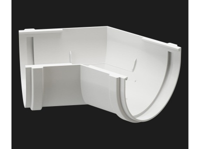 Изображение товара Элемент угловой желоба 135 DOCKE Premium пломбир универсальный диаметр 120 мм в Миди Лтд