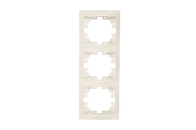 Рамка 3-ая LEZARD Мира вертикальная б/вставок крем - фото в Миди Лтд Изображение товара Рамка 3-ая LEZARD Мира вертикальная б/вставок крем в Миди Лтд