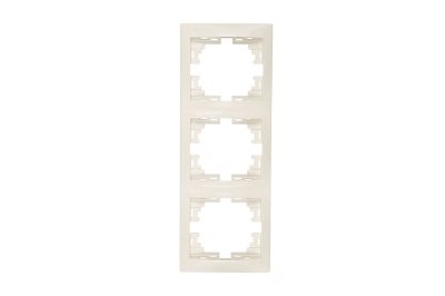 Рамка 3-ая LEZARD Мира вертикальная б/вставок крем - фото в Миди Лтд Изображение товара Рамка 3-ая LEZARD Мира вертикальная б/вставок крем в Миди Лтд