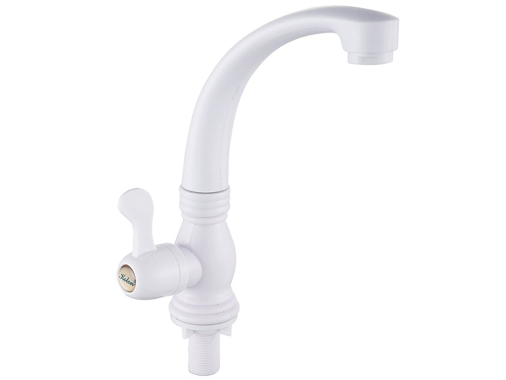Изображение товара Смеситель для кухни моно Эверест В42-337 белый в Миди Лтд