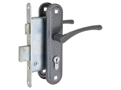 Изображение товара Замок врезной 3B4-3.07C Россия серебро с ручкой Стандарт (10шт/уп) в Миди Лтд