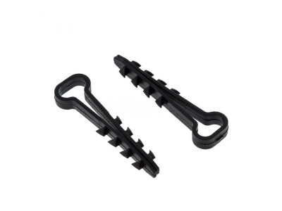 Дюбель-хомут 5х10мм нейлон черный, прямоугольный (100шт/уп) - фото в Миди Лтд Изображение товара Дюбель-хомут 5х10мм нейлон черный, прямоугольный (100шт/уп) в Миди Лтд