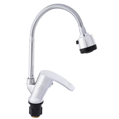 Смеситель для кухни СоюзКран гибкий излив керам картридж 40мм хром цинк SK01-F106 - фото в Миди Лтд Изображение товара Смеситель для кухни СоюзКран гибкий излив керам картридж 40мм хром цинк SK01-F106 в Миди Лтд