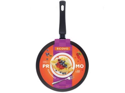 Сковорода блинная Scovo Promo 22см антипригарное покрытие (12шт/уп) Х - фото в Миди Лтд Изображение товара Сковорода блинная Scovo Promo 22см антипригарное покрытие (12шт/уп) Х в Миди Лтд
