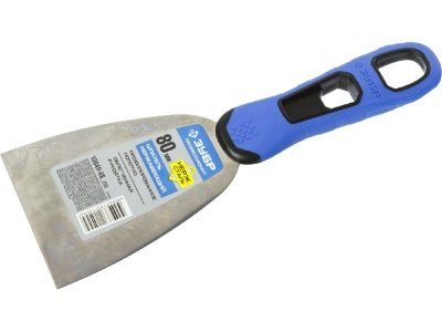 Шпатель ЗУБР Профессионал нерж профилированное полотно 80мм двухкомпонентная ручка - фото в Миди Лтд Изображение товара Шпатель ЗУБР Профессионал нерж профилированное полотно 80мм двухкомпонентная ручка в Миди Лтд