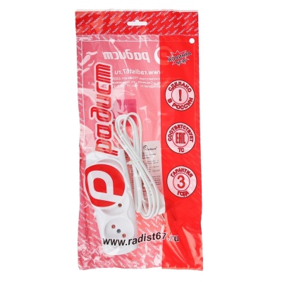 Удлинитель 3 гнезда Р16-010 ШВВП2*0,75 1,5м (45шт/кор) - фото в Миди Лтд Изображение товара Удлинитель 3 гнезда Р16-010 ШВВП2*0,75 1,5м (45шт/кор) в Миди Лтд