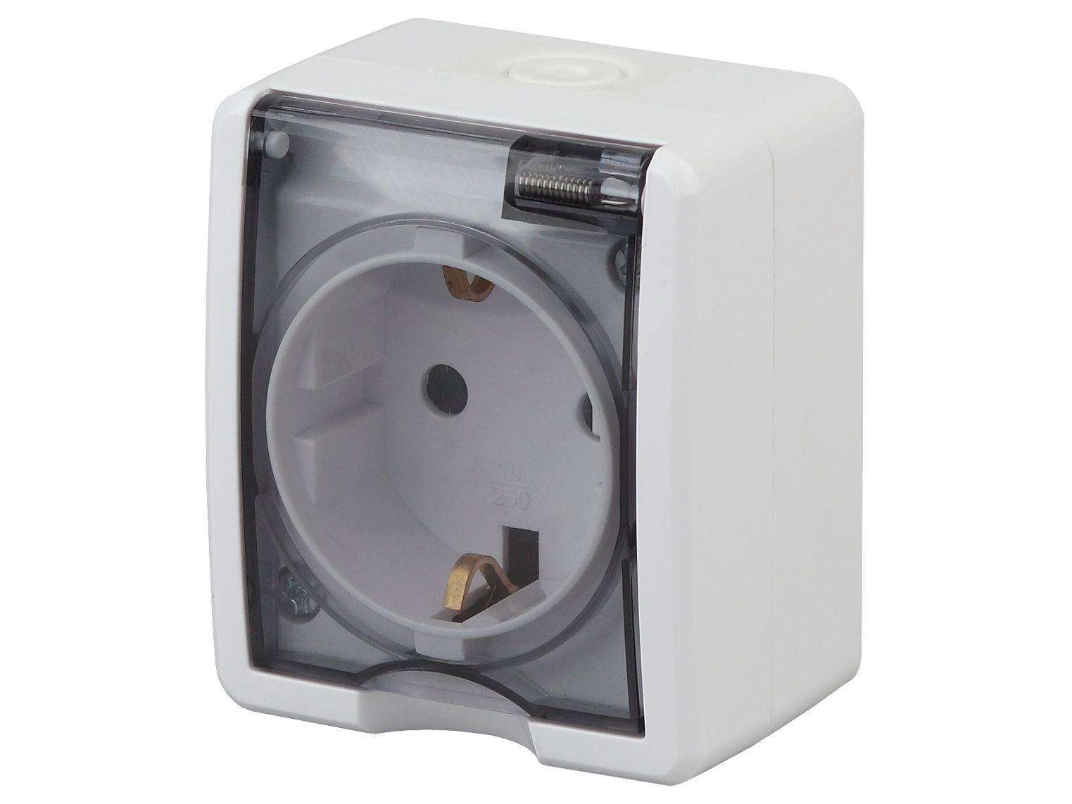 Изображение товара Розетка 1-местная ЭРА б/з штепсельная влагозащищенная открытой установки 16А IP54 в Миди Лтд