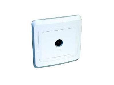 Изображение товара Розетка телевизионная TV оконечная СП белый Хит (120шт/уп) в Миди Лтд