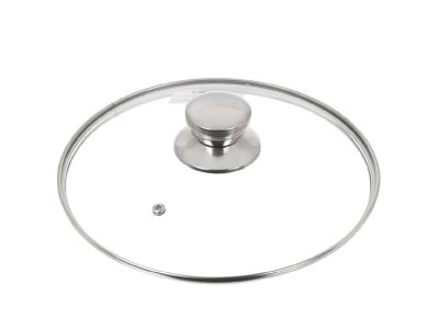 Крышка для посуды стекло Daniks 24см кнопка нерж сталь (10шт/уп) - фото в Миди Лтд Изображение товара Крышка для посуды стекло Daniks 24см кнопка нерж сталь (10шт/уп) в Миди Лтд