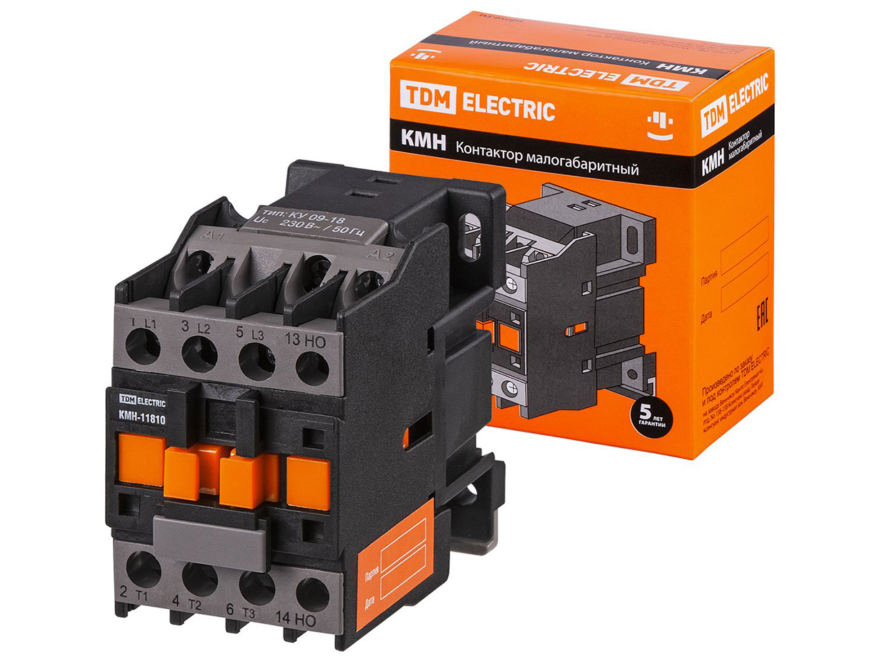 Изображение товара Контактор КМН-11810 18А 230В/АС31НО TDM в Миди Лтд