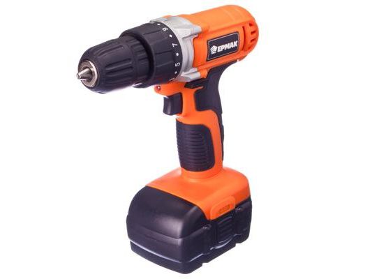 Дрель-Шуруповерт аккумуляторная Ермак ДША-12С 12в   ХХ - фото в Миди Лтд Изображение товара Дрель-Шуруповерт аккумуляторная Ермак ДША-12С 12в   ХХ в Миди Лтд
