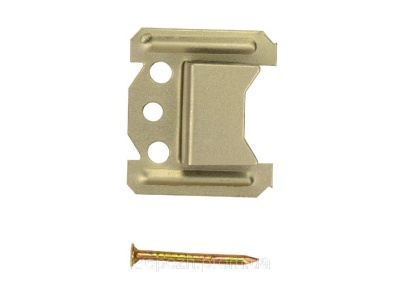 Изображение товара Кляймер №2 для виниловой вагонки и МДФ панелей (100шт/уп) гвозди в комплекте в Миди Лтд