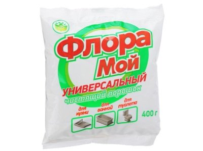 Изображение товара Чистящий порошок Флора Мой универсальный 400гр (24шт/кор) в Миди Лтд