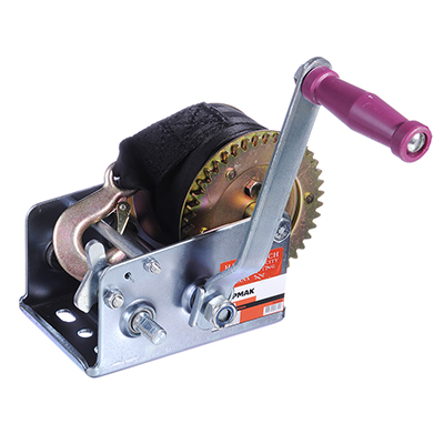 Лебедка ручная шестеренчатая 900кг ЕРМАК TRT 1201S 10м (трос-ремень) (4шт/кор) - фото в Миди Лтд Изображение товара Лебедка ручная шестеренчатая 900кг ЕРМАК TRT 1201S 10м (трос-ремень) (4шт/кор) в Миди Лтд