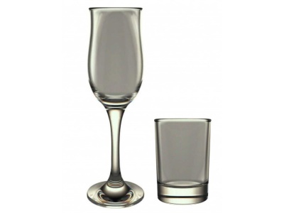Подарочный набор Графит 12пр (бокал 6шт +стопка 6шт) (3шт/уп) Х - фото в Миди Лтд Изображение товара Подарочный набор Графит 12пр (бокал 6шт +стопка 6шт) (3шт/уп) Х в Миди Лтд