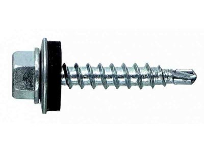 Изображение товара Саморез кровельный мет-дер, цинк 4,8*76 (100шт/уп) в Миди Лтд