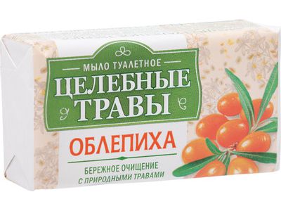 Изображение товара Мыло твердое Целебные Травы облепиха бумажная упаковка 160г (72шт/уп) в Миди Лтд
