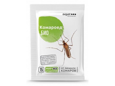 Средство Комароед БИО Август 15гр(10шт/уп) - фото в Миди Лтд Изображение товара Средство Комароед БИО Август 15гр(10шт/уп) в Миди Лтд