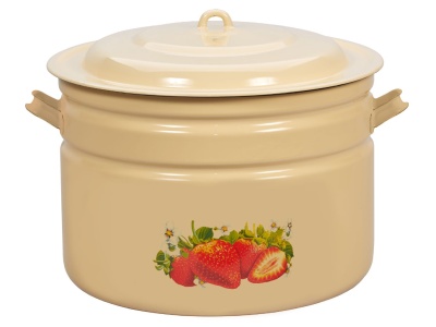 Изображение товара Бак эмаль кремовая 40л Сочная клубника С-2840/4Км Х в Миди Лтд