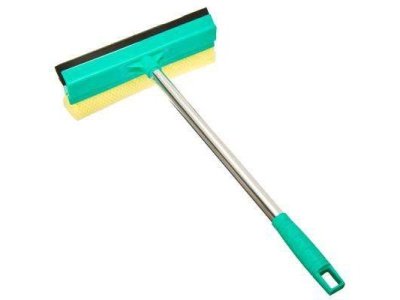 Окномойка со стальной ручкой 25см, зеленая - фото в Миди Лтд Изображение товара Окномойка со стальной ручкой 25см, зеленая в Миди Лтд