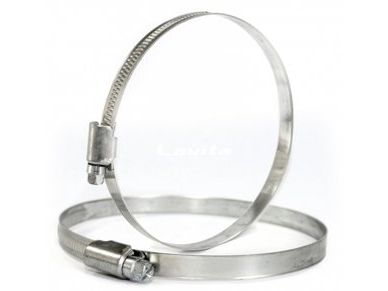 Изображение товара Хомут червячный 140*160мм оцинкованный (10шт/уп) в Миди Лтд