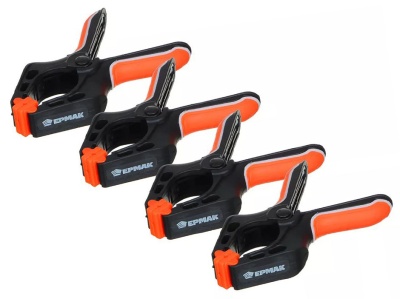 Набор из 4х пружинных струбцин 100мм ЕРМАК - фото в Миди Лтд Изображение товара Набор из 4х пружинных струбцин 100мм ЕРМАК в Миди Лтд