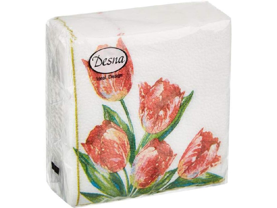 Изображение товара Салфетки бумажные DesnaDesing 25*25 40шт в Миди Лтд