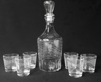 Изображение товара Набор для вина Мираж 7пр (графин +стопка 6шт) (4шт/уп) Х в Миди Лтд