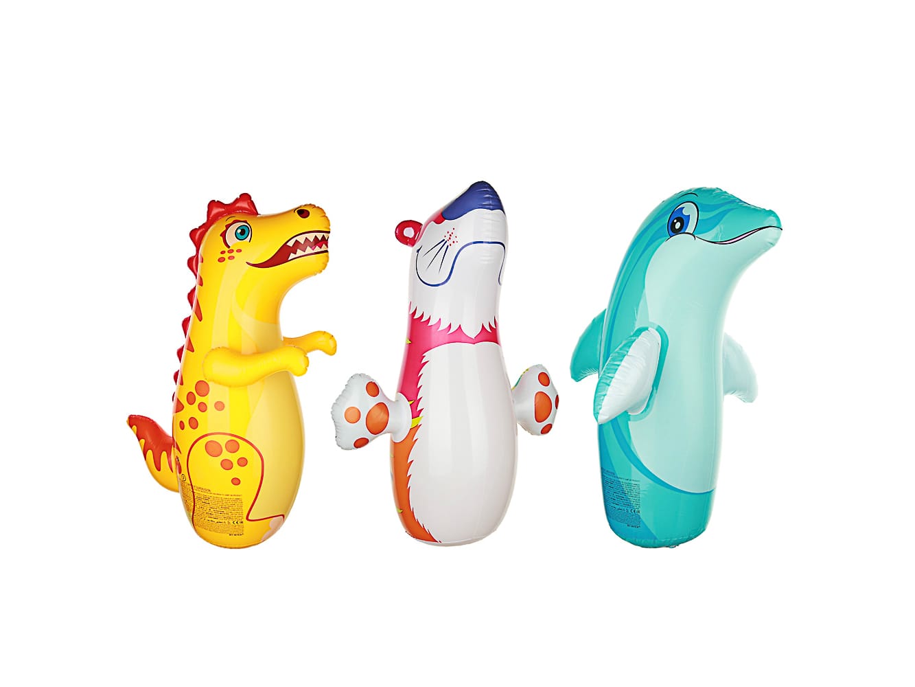 Изображение товара Фигура надувная неваляшка INTEX 94*61см, динозавр 44669 (24шт/кор) в Миди Лтд