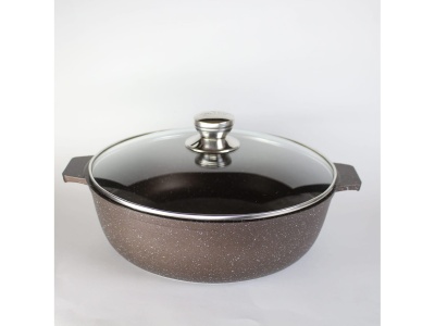 Жаровня Granit Perfection chocolate АП 5л СК АЛТЕЙ(5шт/уп) - фото в Миди Лтд Изображение товара Жаровня Granit Perfection chocolate АП 5л СК АЛТЕЙ(5шт/уп) в Миди Лтд