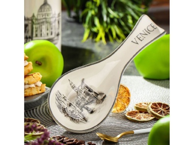 Изображение товара Подставка для ложки доломит Daniks Фьюжн (72шт/уп) в Миди Лтд