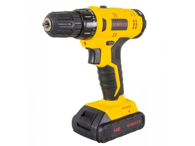Дрель-шуруповерт аккумуляторная ДА-14-2Л Eurolux Х - фото в Миди Лтд Изображение товара Дрель-шуруповерт аккумуляторная ДА-14-2Л Eurolux Х в Миди Лтд