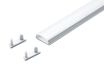 Профиль накладной Feron САВ264 для светодиодной ленты 2000*15*6,4 2м гибкий серебро 2 заглушки, 4  - фото в Миди Лтд Изображение товара Профиль накладной Feron САВ264 для светодиодной ленты 2000*15*6,4 2м гибкий серебро 2 заглушки, 4  в Миди Лтд