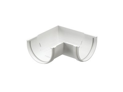 Элемент угловой желоба 90 DOCKE Standart "Дача" белый универсальный диаметр 120 мм - фото в Миди Лтд Изображение товара Элемент угловой желоба 90 DOCKE Standart "Дача" белый универсальный диаметр 120 мм в Миди Лтд