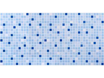 Изображение товара Панель ПВХ мозаика Микс синий толщ 0,3мм 0,954*478 (30шт/уп) в Миди Лтд