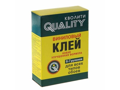 Изображение товара Клей обойный виниловый "Quality" в коробке 200гр (36шт/уп) в Миди Лтд