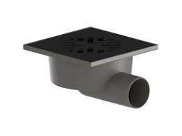 Изображение товара Трап 50 150*150 горизонтальный спуск с металлической решеткой (гидрозатвор) Татполимер в Миди Лтд