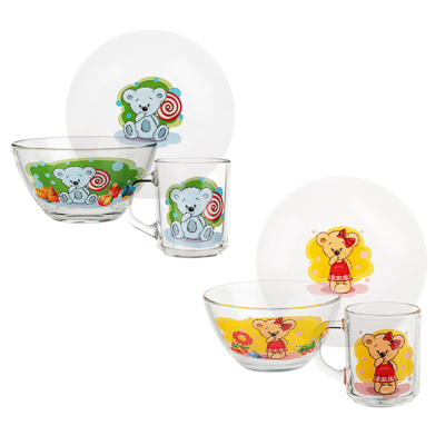 Набор для завтрака ОСЗ (салатник, тарелка, кружка для чая) Мишка    ХХ - фото в Миди Лтд Изображение товара Набор для завтрака ОСЗ (салатник, тарелка, кружка для чая) Мишка    ХХ в Миди Лтд