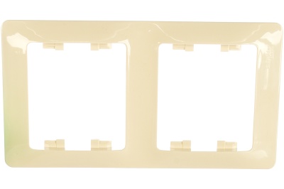 Рамка 2-ая Schneider Glossa вертикальная бежевая - фото в Миди Лтд Изображение товара Рамка 2-ая Schneider Glossa вертикальная бежевая в Миди Лтд