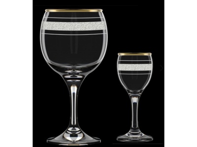 Подарочный набор Аскет 12пр (фужер 6шт+стопка 6шт) (3шт/уп) Х - фото в Миди Лтд Изображение товара Подарочный набор Аскет 12пр (фужер 6шт+стопка 6шт) (3шт/уп) Х в Миди Лтд