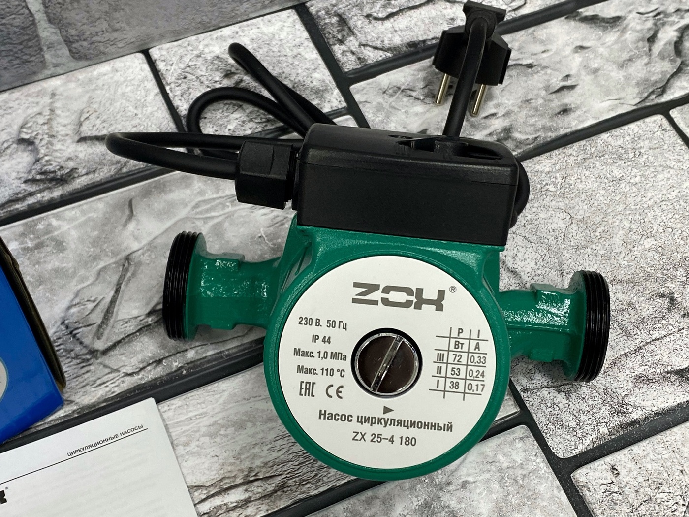 Изображение товара Насос циркуляционный ZOX ZX 25/4 180 с гайками в Миди Лтд