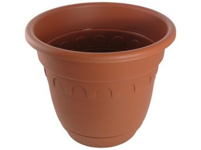 Горшок КОЛЫВАНЬ с поддном d14см 0,9л терракот (49шт/уп) - фото в Миди Лтд Изображение товара Горшок КОЛЫВАНЬ с поддном d14см 0,9л терракот (49шт/уп) в Миди Лтд