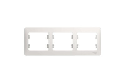 Рамка 3-ая Schneider Glossa горизонтальная белая - фото в Миди Лтд Изображение товара Рамка 3-ая Schneider Glossa горизонтальная белая в Миди Лтд
