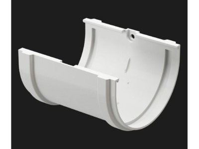 Соединитель желобов DOCKE LUX Пломбир диаметр 141 мм - фото в Миди Лтд Изображение товара Соединитель желобов DOCKE LUX Пломбир диаметр 141 мм в Миди Лтд