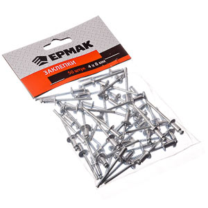 Изображение товара Заклепки ЕРМАК  4х 8мм 50шт/уп    ХХ в Миди Лтд